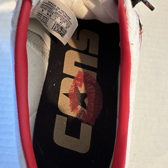 Converse One Star Pro Ox Low Top Lips White/Black-Red Mens Size 9.5 A04606c - Picture 10 of 10
